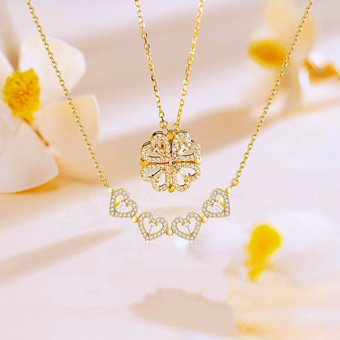 Collar Trébol Corazón