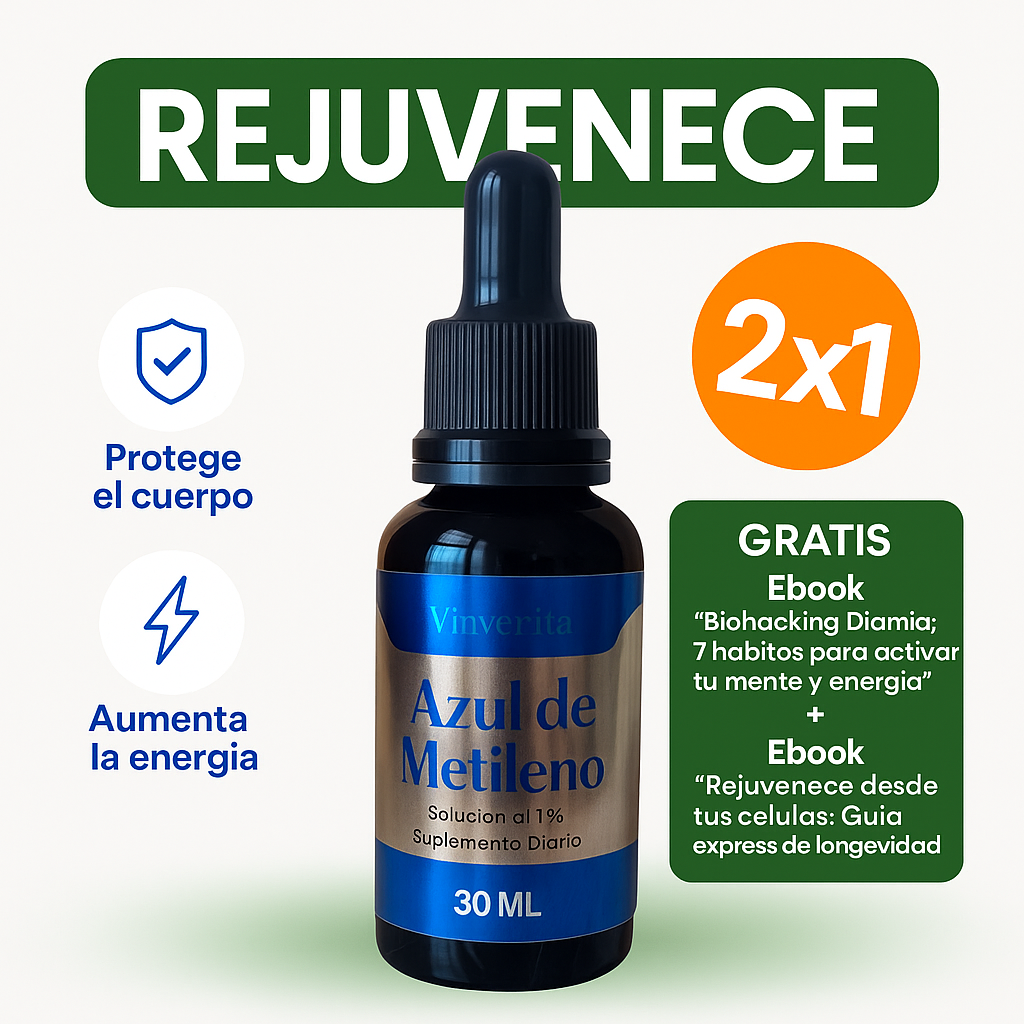RegenAZUL | Azul de Metileno 1% – ¡Activa tus Células y Rejuvenece Desde Adentro!