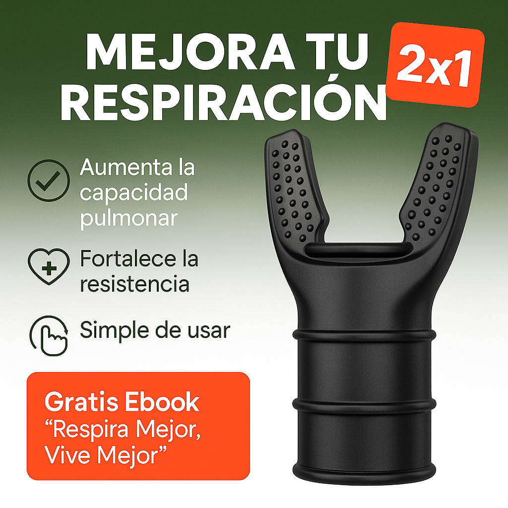 RespiraX® (2x1) - Respira mejor, rinde más: Entrenador Pulmonar