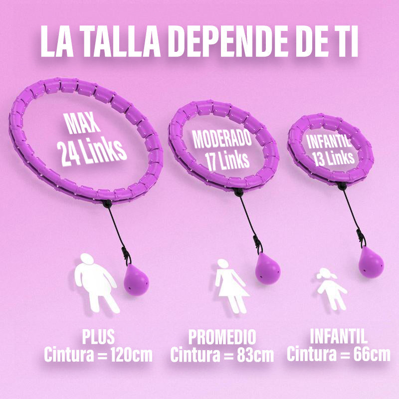 Aro Fitness Inteligente con Masaje y Peso Ajustable