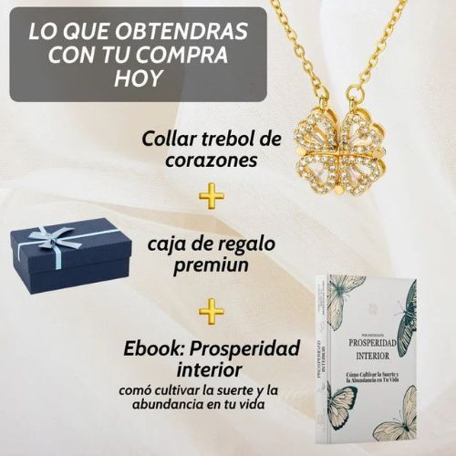 Collar Trébol Corazón