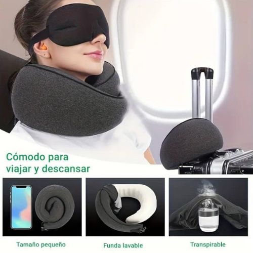 Combo FlyConfort: Almohada Ergonómica + Organizador Viajero GRATIS