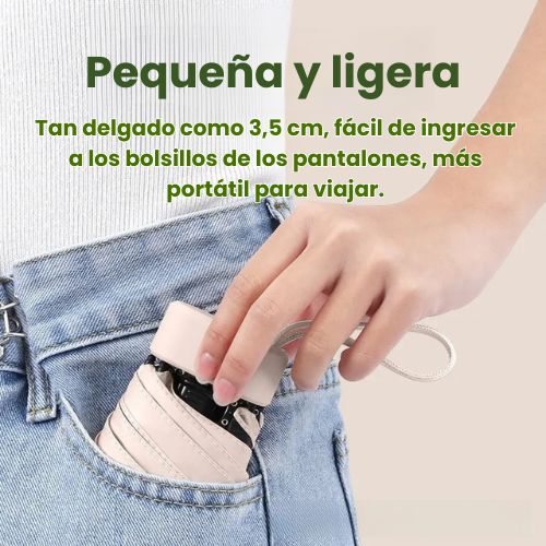 Sombrilla Mini UV Plegable, Ligera y Compacta