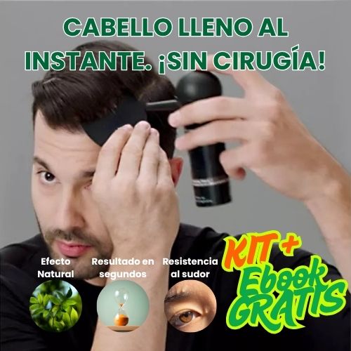 Kit Fibras Capilares Toppik + Ebook – Cabello más lleno al instante, sin cirugía ni químicos