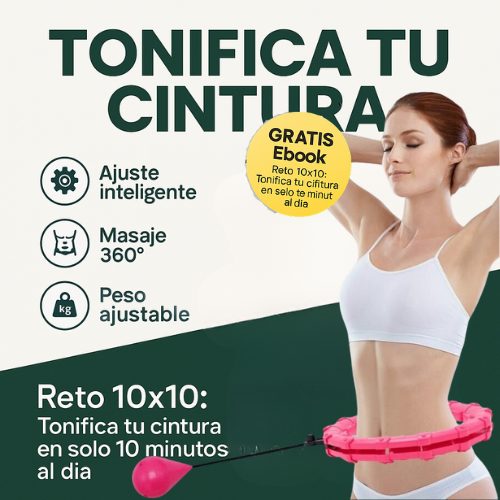 Aro Fitness Inteligente con Masaje y Peso Ajustable