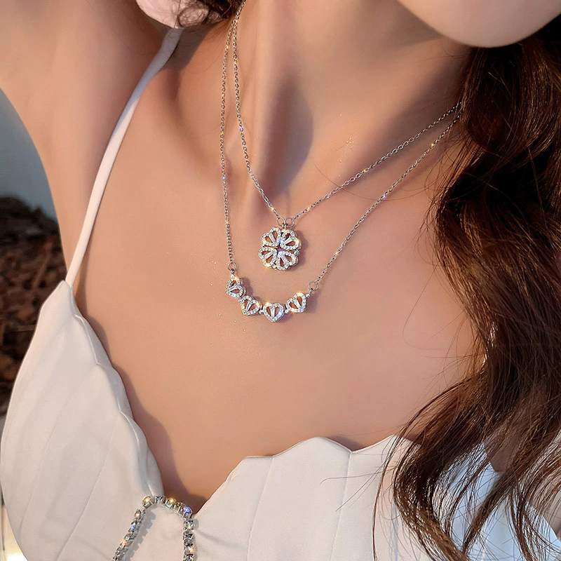 Collar Trébol Corazón