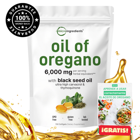 Aceite de Orégano + Semilla Negra: Tu escudo natural de defensa diaria