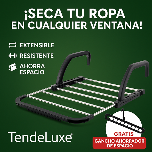 Tendedero TendeLuxe® - Extensible, resistente y sin ocupar espacio