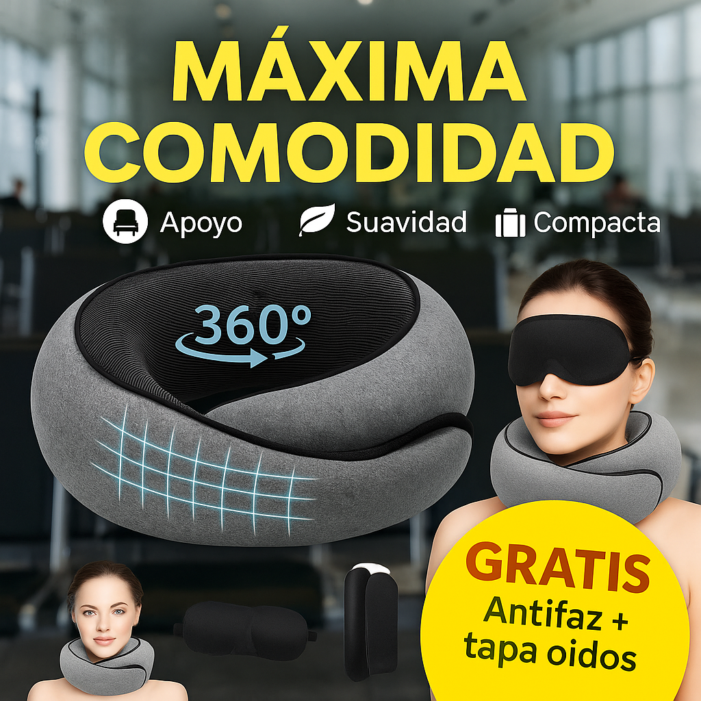 Despídete del dolor de cuello al viajar con FlyConfort™