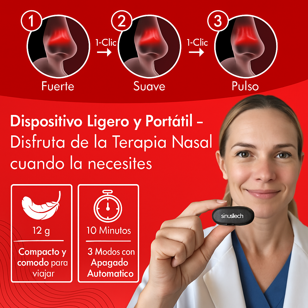 SinusTech - Terapia de Luz Roja – Respira Mejor, Vive Mejor