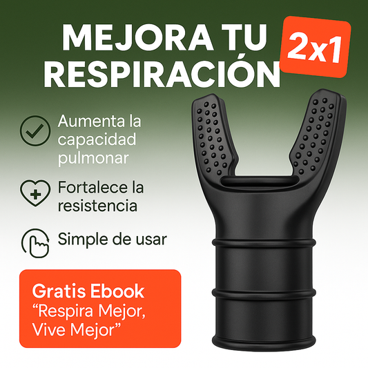 RespiraX® (2x1) - Respira mejor, rinde más: Entrenador Pulmonar