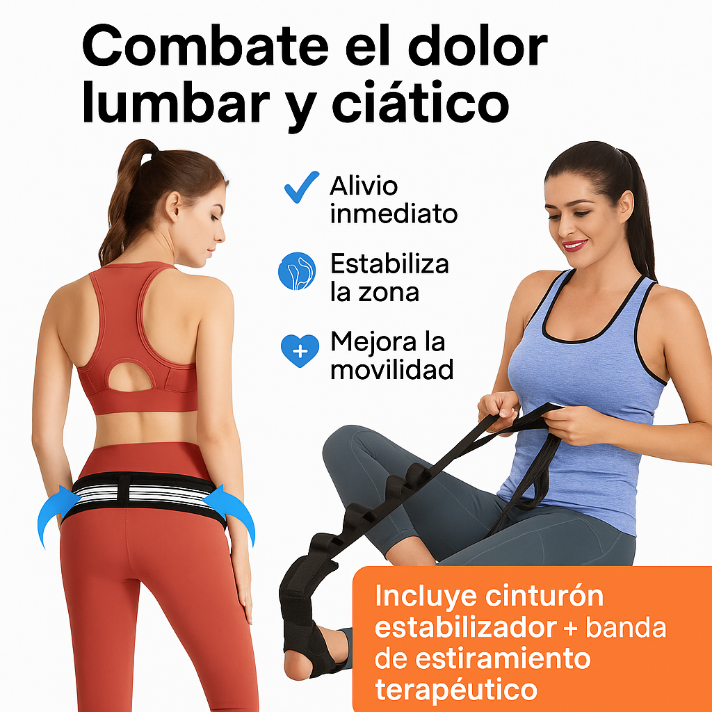 Combo AliviaCiatica™ 360 – Tu rutina completa para aliviar el dolor lumbar y ciático sin pastillas