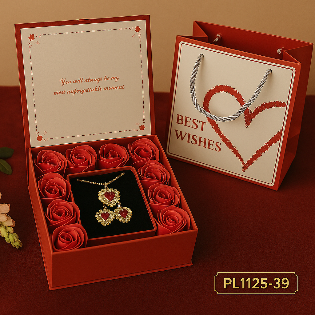 Caja de Joyería Fina con Rosas – El Regalo Perfecto para Sorprender