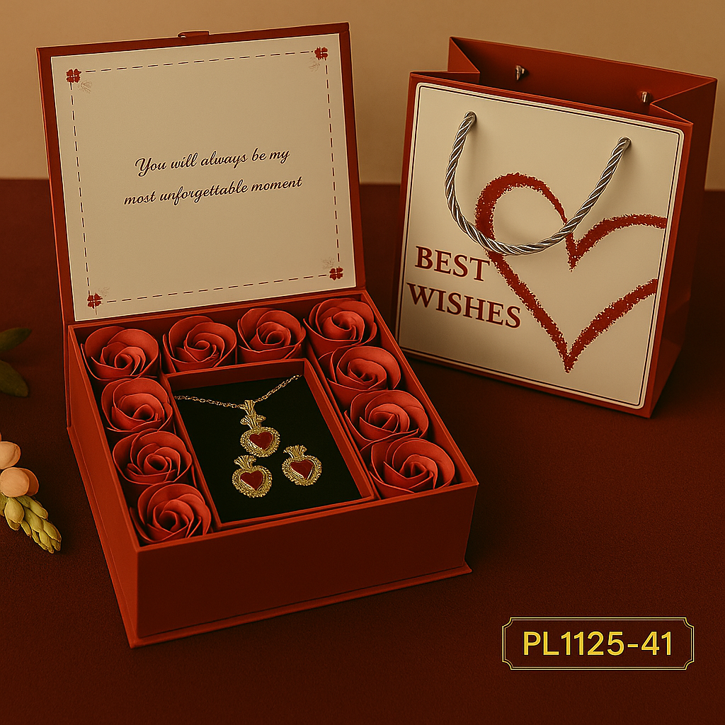 Caja de Joyería Fina con Rosas – El Regalo Perfecto para Sorprender