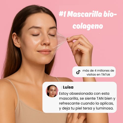 Mascarilla Facial Bio-Collagen x4 – Piel Radiante e Hidratada en Minutos