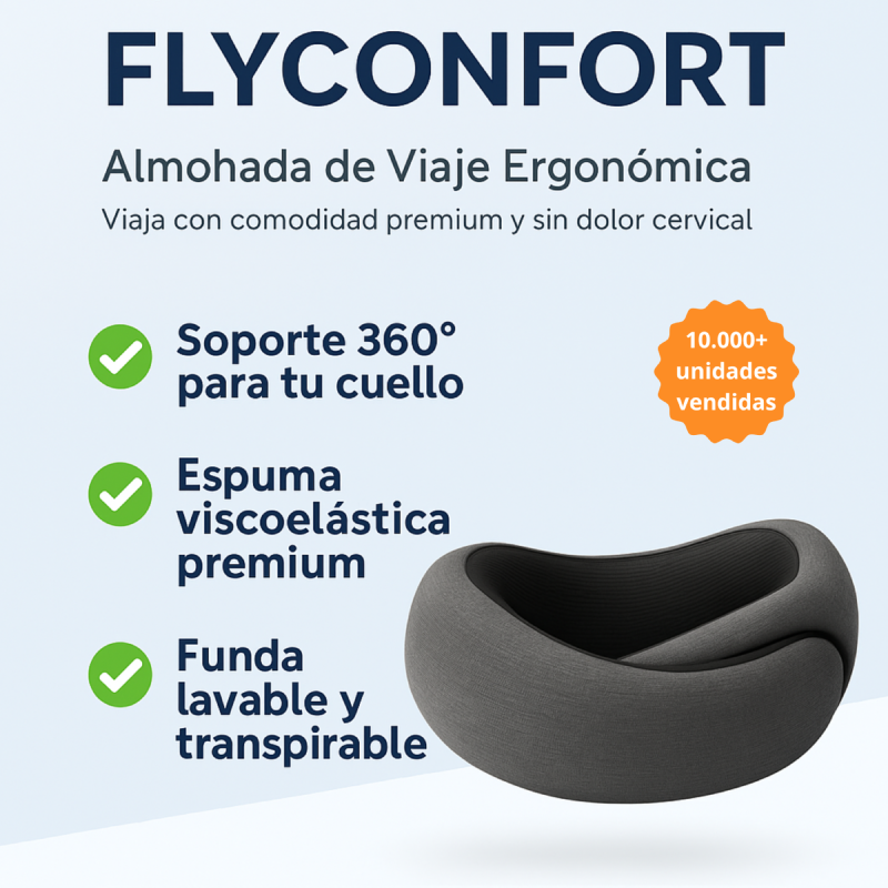 Despídete del dolor de cuello al viajar con FlyConfort™